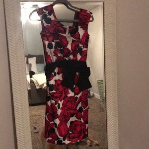 White House black market rose dress